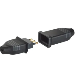 Presa 10/16a in caucciu' bimateri - bticino.