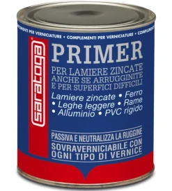 Primer per lamiere zincate in alluminio, 1 litro - saratoga
