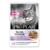 Pro plan delicate, alimento umido per gatto teneri pezzetti in salsa con tacchino.