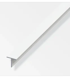 Profilo a t quadrato 15.5 pvc bianco - 1 metro.