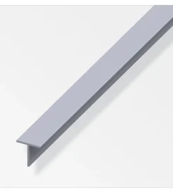 Profilo a "t" 7,5x10 in alluminio naturale - 1 metro.