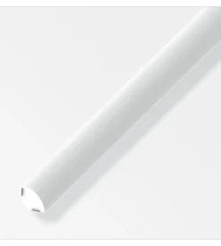 Profilo autoadesivo chiuso 14mm pvc bianco - 1 metro.