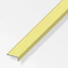 Profilo di chiusura per angoli 25x8 alluminio ottonato - 2 metri.