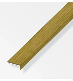 Profilo di chiusura per angoli pvc 25x8 quercia - 1 metro.