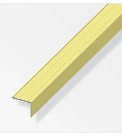 Profilo di chiusura per angoli 25x18alluminio ottonato- 2 metri.