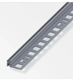 Profilo di supporto pvc grigio - 2 metri.