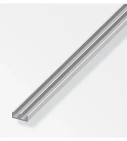 Profilo guida 6x15.9x6 alluminio arg - 1 metro.