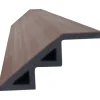 Profilo in wpc antimacchia finitura teak per pavimentazione da esterno 60 cm