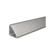 Profilo per led in alluminio e pvc argento 2 mt