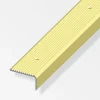Profilo per scala  41 x 23  alluminio ottonato  forato