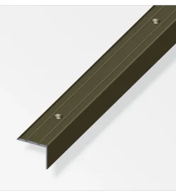 Profilo per scala 25x20 alluminio bronzo forato 1 metro.
