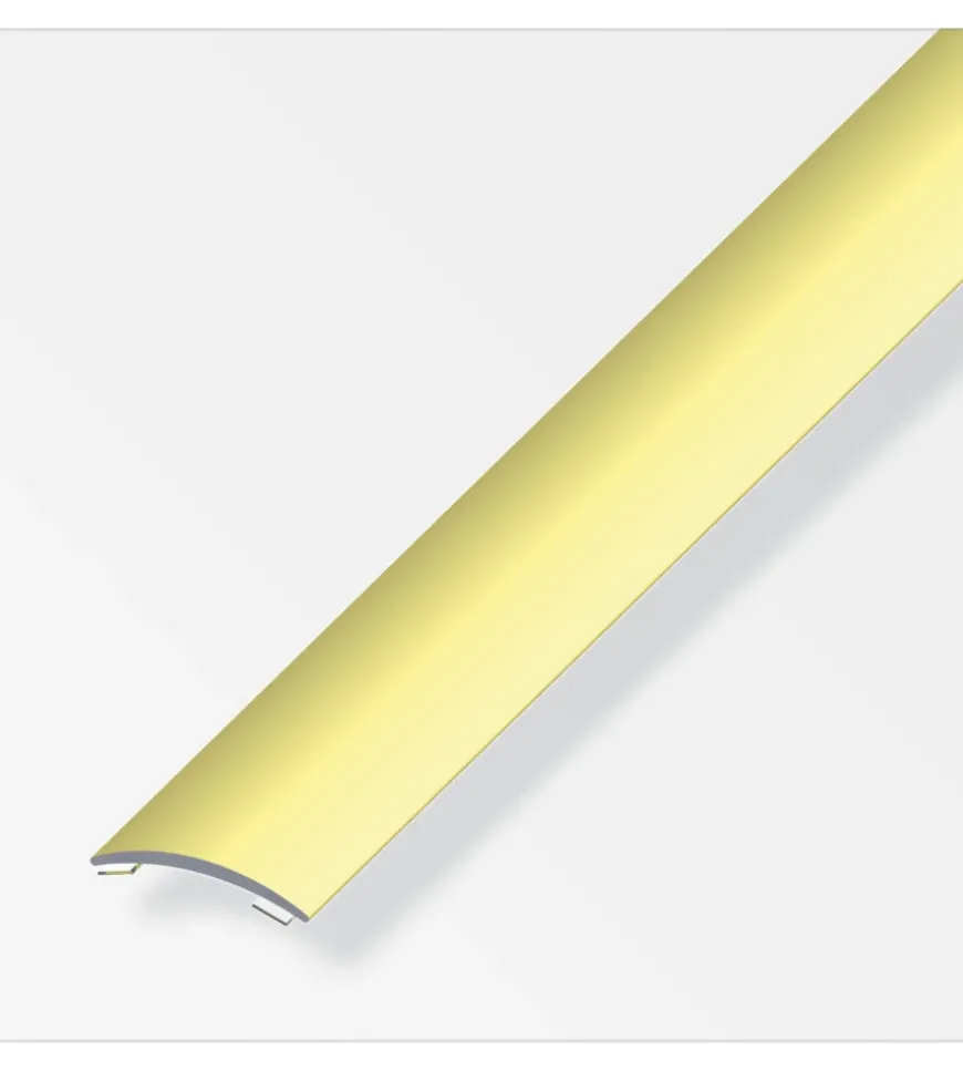 Profilo raccordo 30x5 alluminio ottonato - 2 metri.