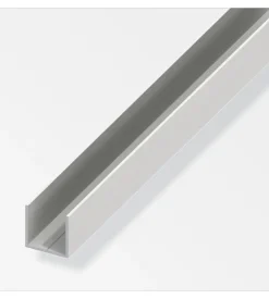 Profilo u quadrato 19.5x19.5  pvc bianco