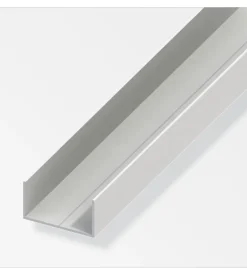Profilo u rettangolare 15,5x27 pvc bianco 1 metro.
