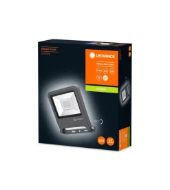 Proiettore led da esterno osram essential - 30w 4000k grigio