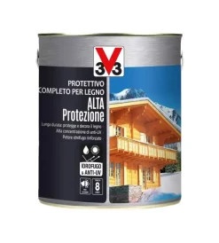 Protettivo completo per legno alta protezione a solvente, colore noce medio - 2,5 litri