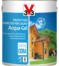 Protettivo completo per legno acqua-gel - castagno chiaro - litri 2,5