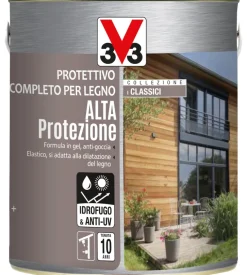 Protettivo completo per legno alta protezione all' acqua, colore noce antico - 2,5 litri