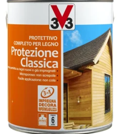 Protettivo completo per legno protezione classica, colore noce chiaro - 2,5 litri