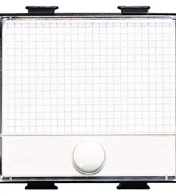 Pulsante con targa portanome bianco matix - bticino