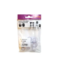 Puntali tondi pvc trasparente ø 16 mm. - 8 pz.