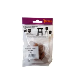 Puntali tondi pvc trasparente con feltro ø 22 mm. - 4 pz.