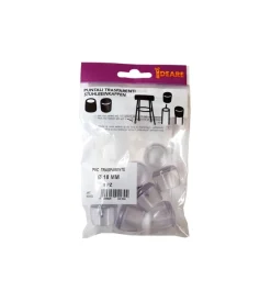 Puntali tondi pvc trasparente ø 18 mm. - 8 pz.