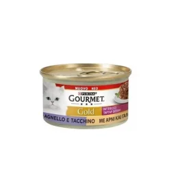 Purina gourmet gold intrecci di gusto tacchino e agnello per gatti - 85 gr