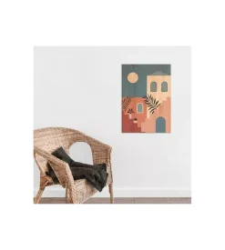 Quadro in legno "architetctures stairs", 47x67 cm