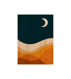 Quadro in legno "desert night", 47x67 cm