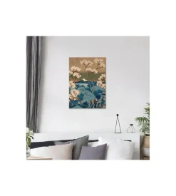 Quadro in legno "japanese flower", 47x67 cm
