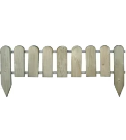 Recinto da giardino inglese in legno di pino 100x2,4x28/45h cm
