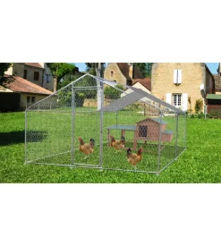 Recinto per animali habrita "enc 2030 25 gjm" in acciaio zincato 200x300x220 cm