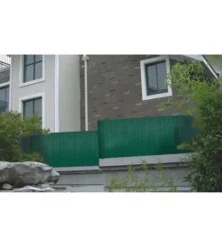 Recinzione da esterno in pvc eurogarden monofacciale verde 3x1 metri