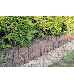 Recinzione in acc. ad arco x aiuole 40x40 verde