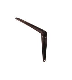 Reggimensola in lamiera nervata - 150 x 200 mm. - nero