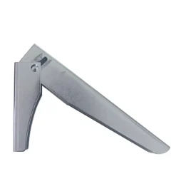 Reggimensola ribaltabile - 100 x 300 mm. - zincato bianco