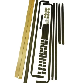 Rete matrimoniale con gambe in kit con 12 doghe 160x190 cm