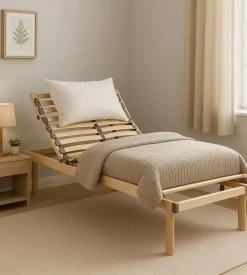 Rete singola dormir "eco relax" motorizzata wireless in legno 80x190 cm