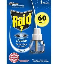Ricarica liquida antizanzare raid "60 notti" eucalipto