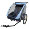 Rimorchio passeggino bici 2in1 azzurro - bellelli