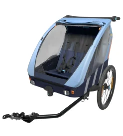 Rimorchio passeggino bici 2in1 azzurro - bellelli