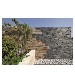 Rivestimento "natural panel" in ardesia multicolor - pannello 15x60 cm.