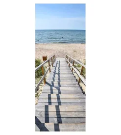 Rivestimento per porta in vinile fantasia "sardegna", 210x83 cm