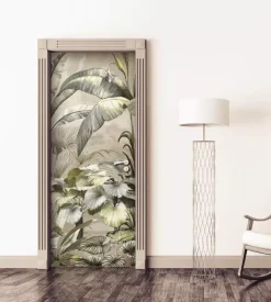 Rivestimento per porta in vinile fantasia "sogno tropicale", 210x83 cm