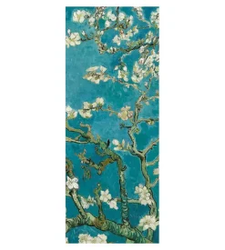 Rivestimento per porta in vinile fantasia "mandorlo di van gogh", 210x83 cm