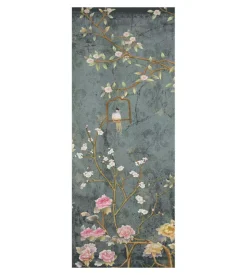 Rivestimento per porta in vinile fantasia "romantic ramage", 210x83 cm