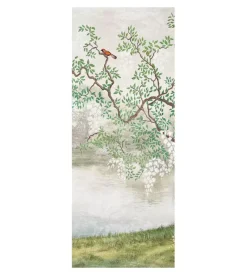 Rivestimento per porta in vinile fantasia "old japan", 210x83 cm