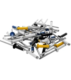 Rivetti diametro 4.8x16mm. automotive+punta da trapano 4 coliri blister