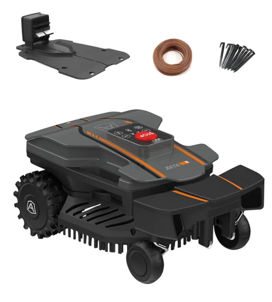 Robot tagliaerba senza filo perimetrale ambrogio "zeta r" e kit smart system area di taglio 800 mq